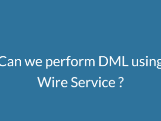 can we perform dml using wire